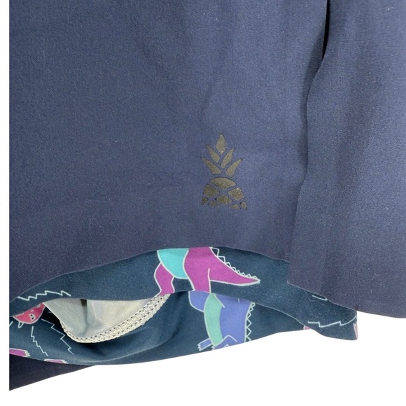 Chubbies Men's Running Shorts Dinosaur Print Liner Navy Blue Casual Medium M - Picture 2 of 6